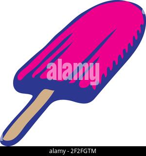 popsicle ice creams Stock Vector