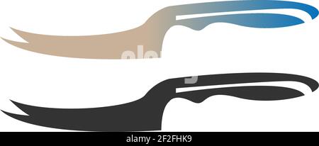 Knife icon logo design vector template illustration Stock Vector