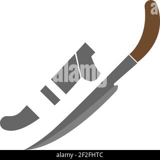 Knife icon logo design vector template illustration Stock Vector