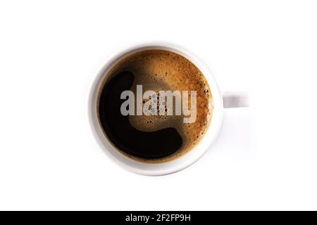 Hot coffee cup  isolated on white background Stock Photo