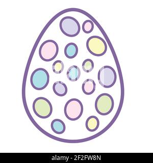 Happy Easter eggs with ornament. Black and white Happy Easter vector illustration. Boho Easter concept design in pastel, flat vector illustrations Stock Vector