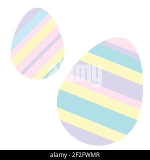 Happy Easter eggs with ornament. Black and white Happy Easter vector illustration. Boho Easter concept design in pastel, flat vector illustrations Stock Vector
