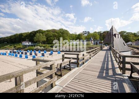 Beach, Koserow, Usedom Island, Mecklenburg-Western Pomerania, Germany Stock Photo