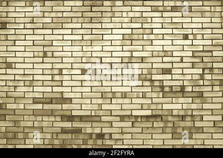 Brick wall, brown brick wall background, new bricks wall pattern. Texture brick wall, sepia tones applied Stock Photo