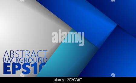 EPS10 abstract vector background. Graphic effect based on blue covers and shadows. An easy to use element. Perfect for any use you want to make of it. Stock Vector
