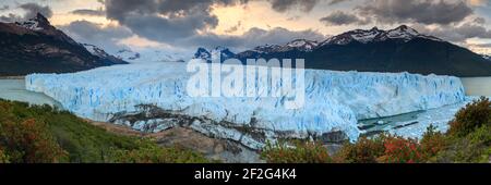 geography / travel, Argentina, Patagonia, Front of the famous Perito Moreno glacier, with a total surf, Additional-Rights-Clearance-Info-Not-Available Stock Photo
