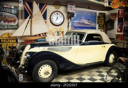 Vintage BMW 327 at the Cotswold Motor Museum Bourton-on-the-Water UK Stock Photo