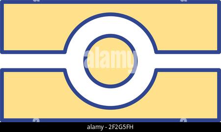 Biometric access control systems RGB color icon Stock Vector