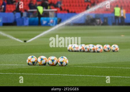 The official ball of the competition during the FIFA Women's World Cup France 2019, Group B football match between South Africa and China PR on June 13, 2019 at Parc des Princes stadium in Paris, France - Photo Antoine Massinon / A2M Sport Consulting / DPPI Stock Photo