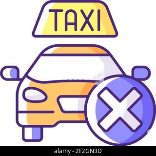 Cancellation policy RGB color icon Stock Vector