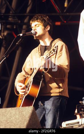 The Seahorses band performing at T in the Park Festival 1998, Balado Airfield, Scotland, United Kingdom. Stock Photo