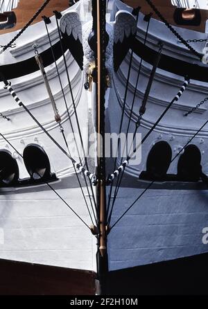 HMS Gannet at The Historic Dockyard at Chatham, Kent, England, UK Stock Photo