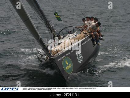 SAILING - 59th ROLEX SYDNEY HOBART RACE 2003 - START SYDNEY (AUS) - 26/12/2003 - PHOTO : ANDREA FRANCOLINI / DPPI SYDNEY 38 TEAM LEXUS / SKIPPER : RUPERT HENRY Stock Photo