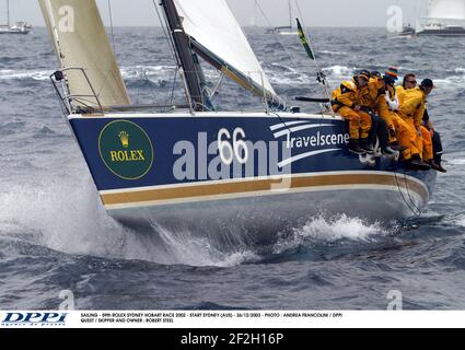 SAILING - 59th ROLEX SYDNEY HOBART RACE 200 - START SYDNEY (AUS) - 26/12/2003 - PHOTO : ANDREA FRANCOLINI / DPPI QUEST / SKIPPER AND OWNER : ROBERT STEEL Stock Photo