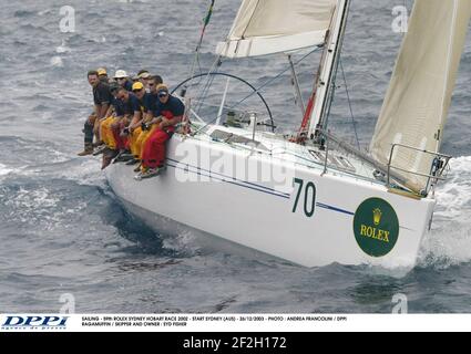 SAILING - 59th ROLEX SYDNEY HOBART RACE 2003 - START SYDNEY (AUS) - 26/12/2003 - PHOTO : ANDREA FRANCOLINI / DPPI RAGAMUFFIN / SKIPPER AND OWNER : SYD FISHER Stock Photo