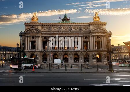 Parisian Grand Opera in the morning, France Stock Photo