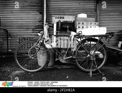 TRAVEL - JAPAN - TOKYO (JAP) - 14/09/2006 PHOTO : ANDREA FRANCOLINI / DPPI TSUKIJI MARKET / BIGGEST FISH MARKET IN THE WORLD Stock Photo