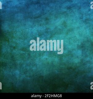 Strongly textured vivid teal background. Stock Photo