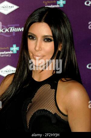 London, UK. 18th May 2012. Kim Kardashian arrives at her Quick Trim Fragrance Launch at the Renaissance Hotel,St Pancras in London, England. Stock Photo