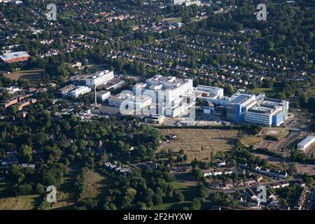 Aerial view of the John Radcliffe Hospital Oxford UK Stock Photo