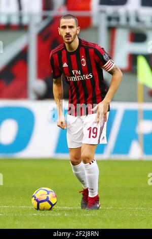 Leonardo Bonucci of Milan during the Italian championship Serie A football match between AC Milan and Torino FC on November 26, 2017 at Giuseppe Meazza in Milan, Italy - Photo Morgese - Rossini / DPPI Stock Photo