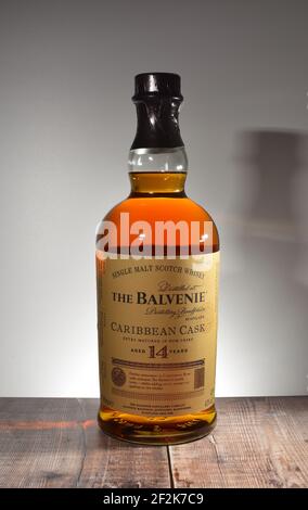 Balvenie Caribbean Cask Whisky Stock Photo