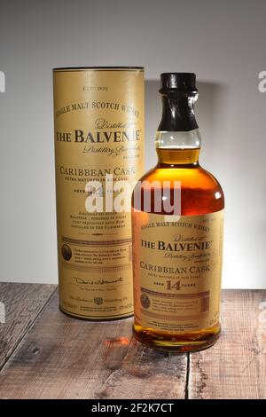 Balvenie Caribbean Cask Whisky Stock Photo