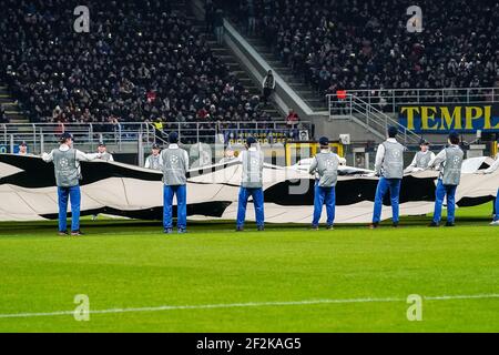 the UEFA Champions League, Group F football match between FC Internazionale and FC Barcelona on December 10, 2019 at Giuseppe Meazza stadium in Milan, Italy - Photo Morgese - Rossini / DPPI Stock Photo