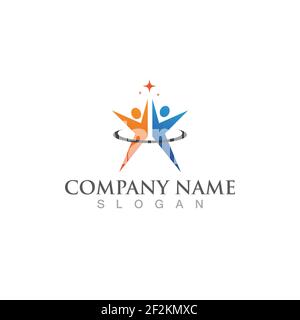 Health poeple logo  sign vector image Stock Vector
