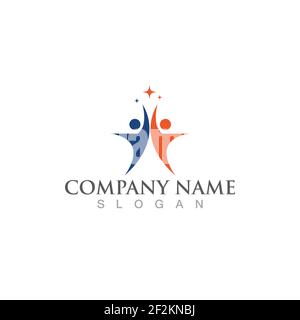 Health poeple logo  sign vector image Stock Vector