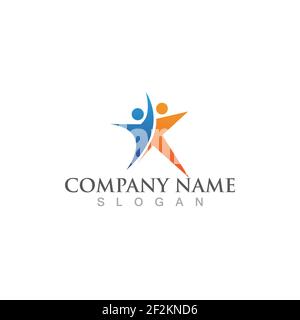 Health poeple logo  sign vector image Stock Vector