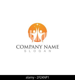 Health poeple logo  sign vector image Stock Vector