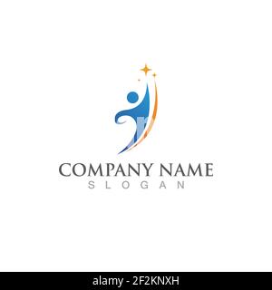 Health poeple logo  sign vector image Stock Vector