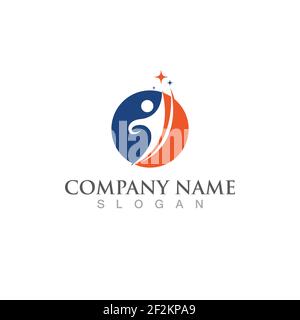 Health poeple logo  sign vector image Stock Vector