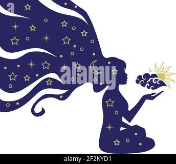 female universe, vector Stock Vector