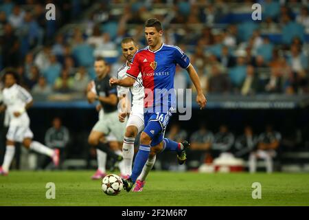 Fabian Schar of FC Basel during the UEFA Champions League, Group B, football match between Real Madrid CF and FC Basel on September 16, 2014 at Santiago Bernabeu stadium in Madrid, Spain. Photo Manuel Blondeau / AOP.Press / DPPI Stock Photo