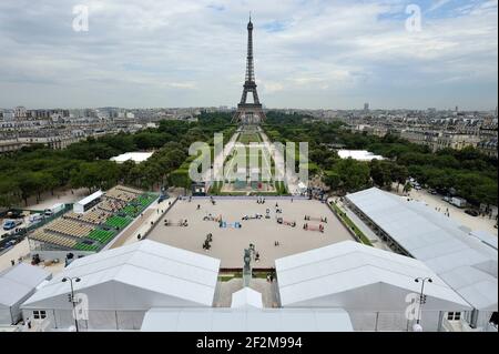 General view on the roof of the Ecole Militaire service academy