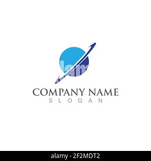 Globe world logo and symbol vector Stock Vector