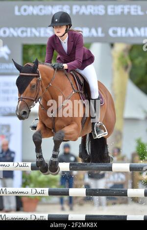 Mathilde Pinault riding Lotta during the Longines Global Champions