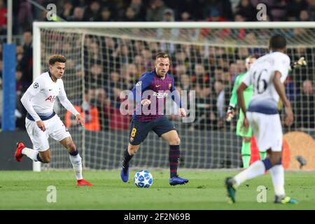 Arthur of Barcelona during the UEFA Champions League, Group B football match between FC Barcelona and Tottenham Hotspur on December 11, 2018 at Camp Nou stadium in Barcelona, Spain - Photo Manuel Blondeau / AOP Press / DPPI Stock Photo