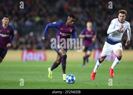 Nelson Semedo of Barcelona during the UEFA Champions League, Group B football match between FC Barcelona and Tottenham Hotspur on December 11, 2018 at Camp Nou stadium in Barcelona, Spain - Photo Manuel Blondeau / AOP Press / DPPI Stock Photo
