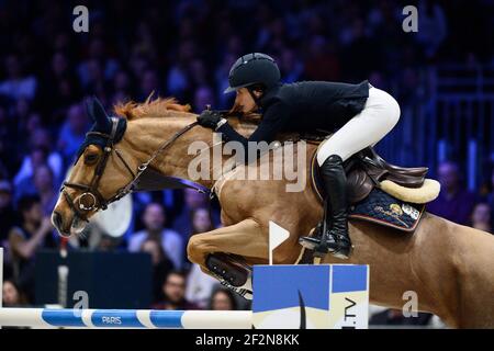 Jessica Springsteen riding Tiger Lily during the Longines Masters of