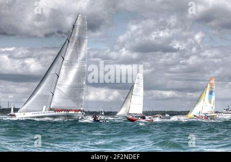 SAILING - THE FASTNET RACE 2011 - START - COWES (GBR) - 14/08/2011 - PHOTO : CHRISTOPHE LAUNAY / DPPI - ILLUSTRATION FLEET Stock Photo