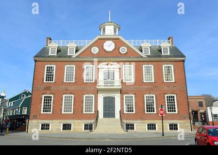 Old Colony House, built in 1741, was served as meeting place for the colonial legislature. This house now is a National Historic Landmark at Washingto Stock Photo