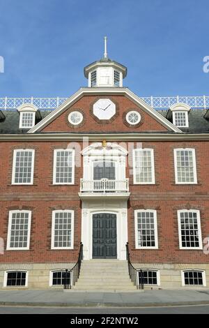 Old Colony House, built in 1741, was served as meeting place for the colonial legislature. This house now is a National Historic Landmark at Washingto Stock Photo