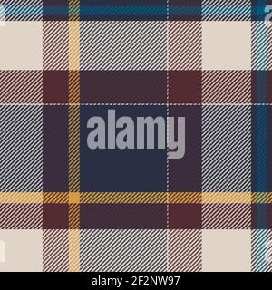 Vector Seamless Plaid pattern illustration. Vintage College Look  plaid for fashion textile design. Stock Vector