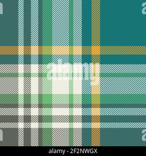 Khaki jungle look Plaid pattern seamless vector illustration. Plaid for fashion textile design. Stock Vector