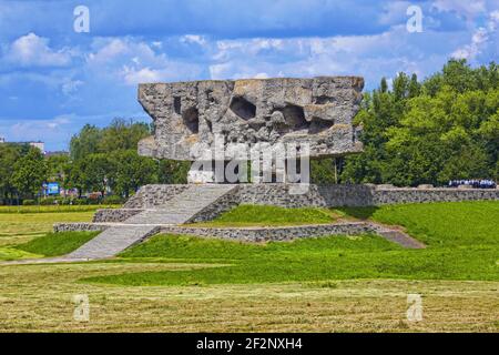 Poland, Lublin, concentration camp in Majdanek, Lublin voivodeship. Stock Photo