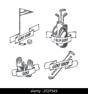 Set of drawings of icons for design Stock Vector