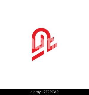 letter ut line art geometric design logo vector Stock Vector